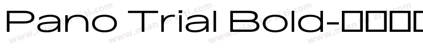 Pano Trial Bold字体转换